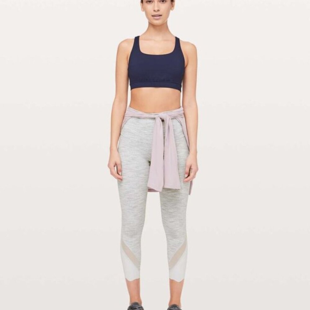 Lululemon Wunder Under Crop II Special Edition Scallop 24" Size 6